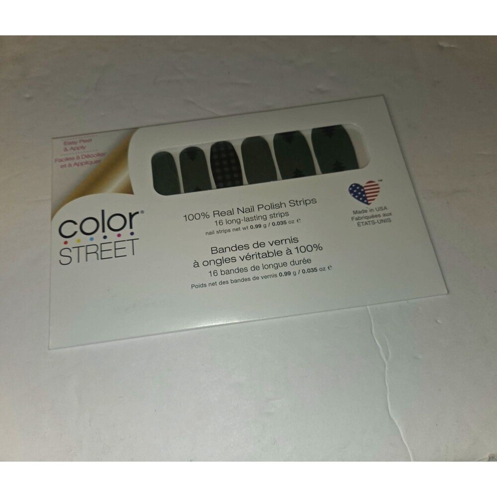Color Street Evergreen Queen Black Gloss Nail Polish Strips 0.035oz